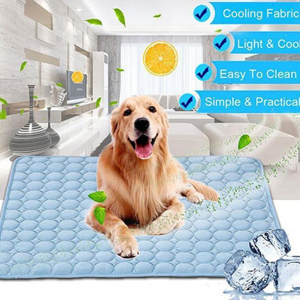 Pet Dog Cat Ice Silk Cold Nest Pad For Cooling In Summer