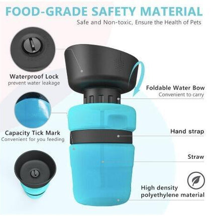 Pet Outdoor Foldable Bottle Dog Travel Water Bottle Dog Water Dispenser