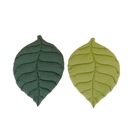 Leaf Shape Soft Dog Bed Mat Soft Crate Pad Machine Washable Mattress for Large Medium Small Dogs and Cats Kennel Pad