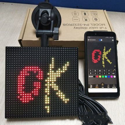 Full-Color Bluetooth Emoticon Car Led Display