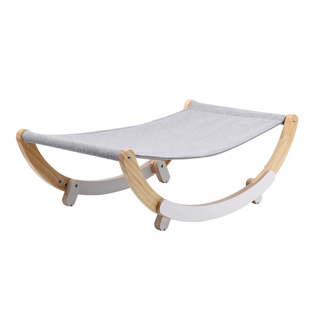 Solid Wood Cat Rocking Hammock Dual Purpose