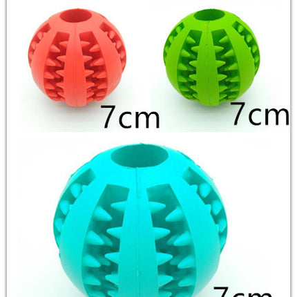 Pet Slow Feeder Dog Toy Cute Funny Rubber Dog Ball Toy