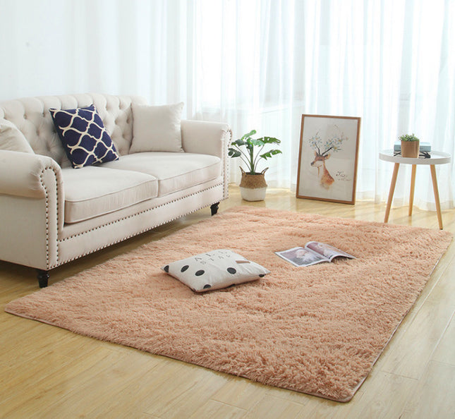 Silky Fluffy Carpet Modern Home Decor Long Plush Shaggy Rug