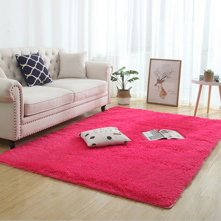 Silky Fluffy Carpet Modern Home Decor Long Plush Shaggy Rug