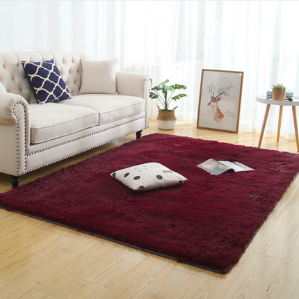 Silky Fluffy Carpet Modern Home Decor Long Plush Shaggy Rug