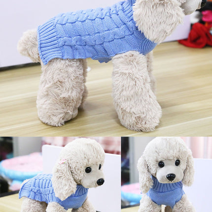 Cashmere Twisted Rope Pet Sweater, Dog Clothes, Pet Products