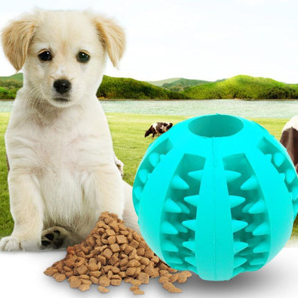 Pet Slow Feeder Dog Toy Cute Funny Rubber Dog Ball Toy