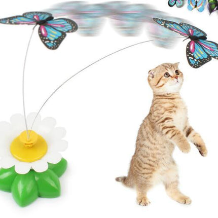 Electric Automatic Rotating Flower Pet Products