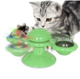 Cat Rotating Windmill Multi-Function Toys Itch Scratching Device Teeth Shining Toy