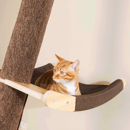 Solid Wood Large Cat Climbing Frame Cat Litter Cat Tree One Cat Shelf