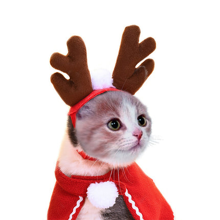 Cute Dog Cat Costume Christmas Cloak Halloween Disguise Cat